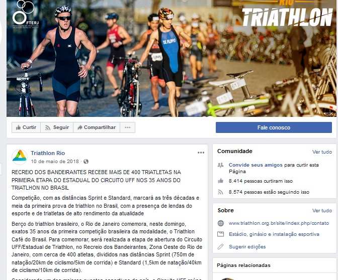 Provas de Alto Rendimento nas Modalidades de Aquathlon, Duathlon, Triathlon e Ciclismo - FTERJ - UFF / Ministério da cidadania - Recreio/Rio de Janeiro